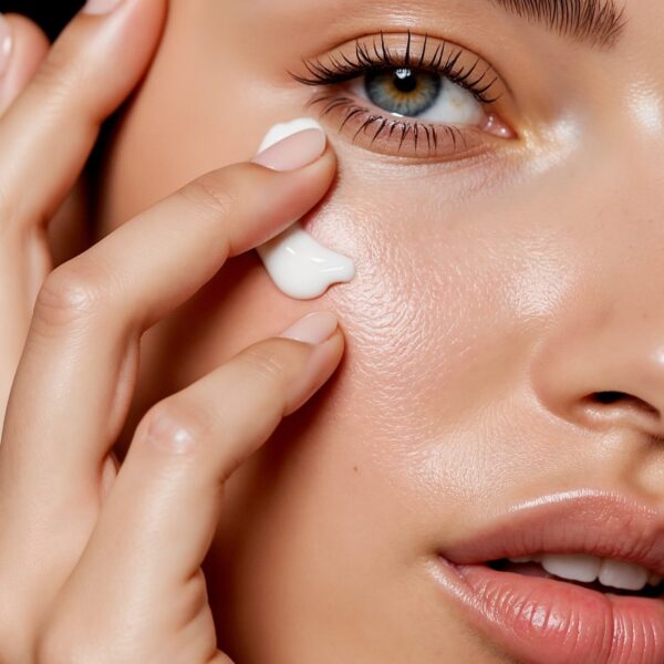 Woman applying eye cream 2000px 600x600